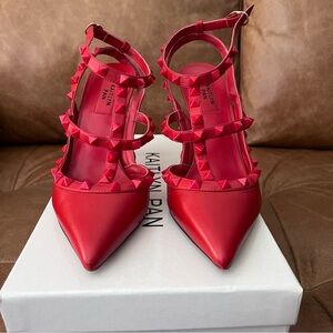 Kaitlyn Red Studded Heels